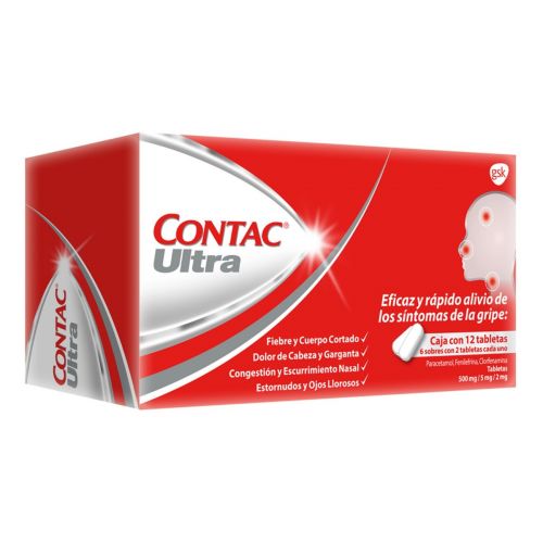 CONTAC ULTRA 12 TABS 500MG