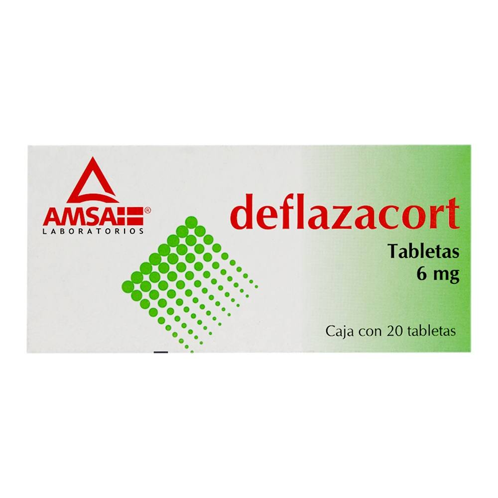 DEFLAZACORT 20 TAB 6MG  AMSA