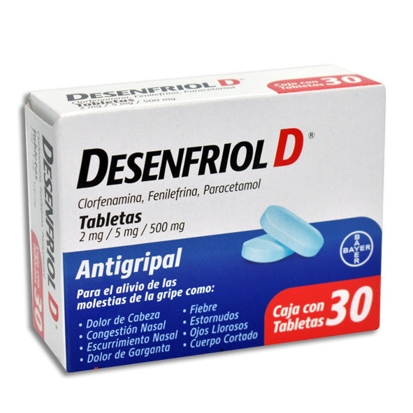 DESENFRIOL D 30 TAB