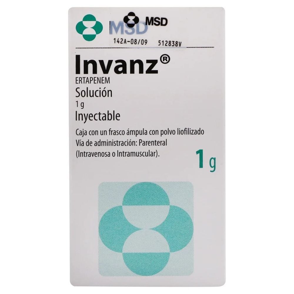 INVANZ 1 G SOL INY F.A.