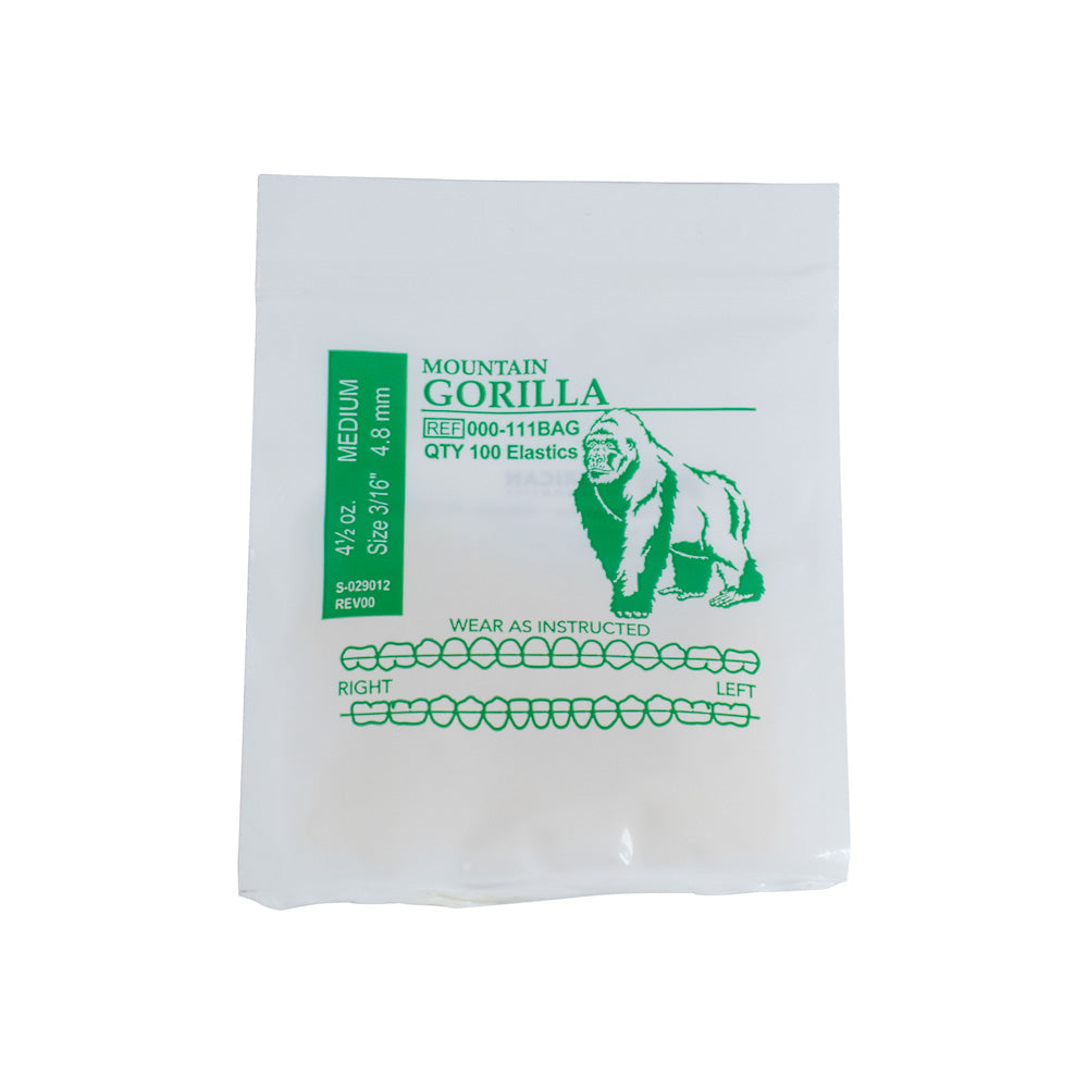 LIGAS EXTRAORALES 4 1/2OZ 3/16 GORILLA