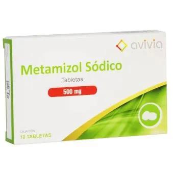 METAMIZOL SODICO 10 TAB 500MG  AVIVIA