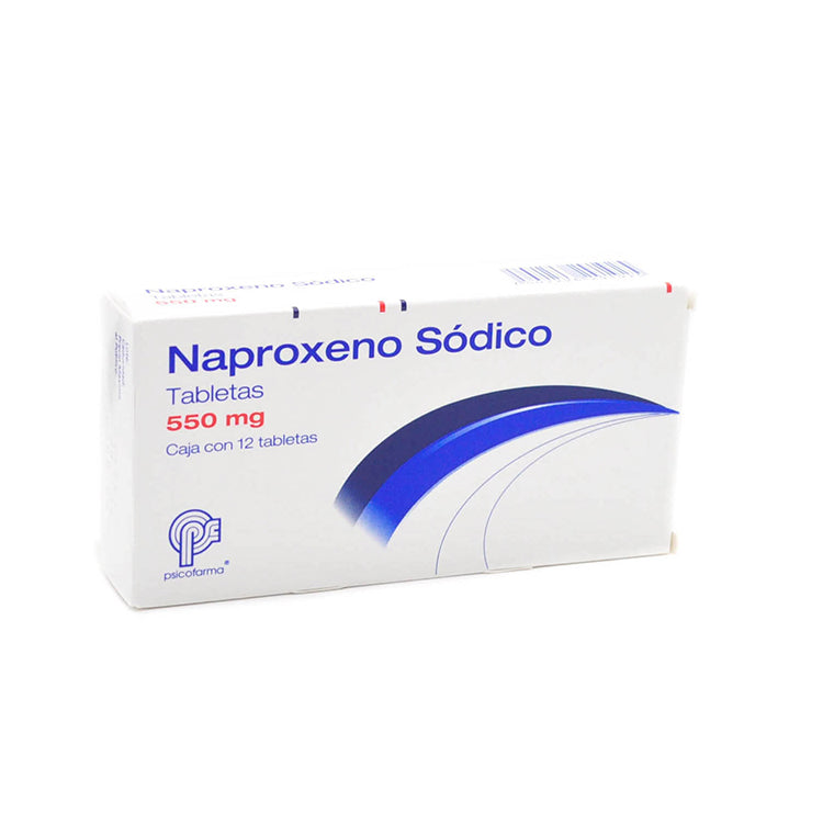 NAPROXENO 12 TAB 550MG  PSICOFARMA