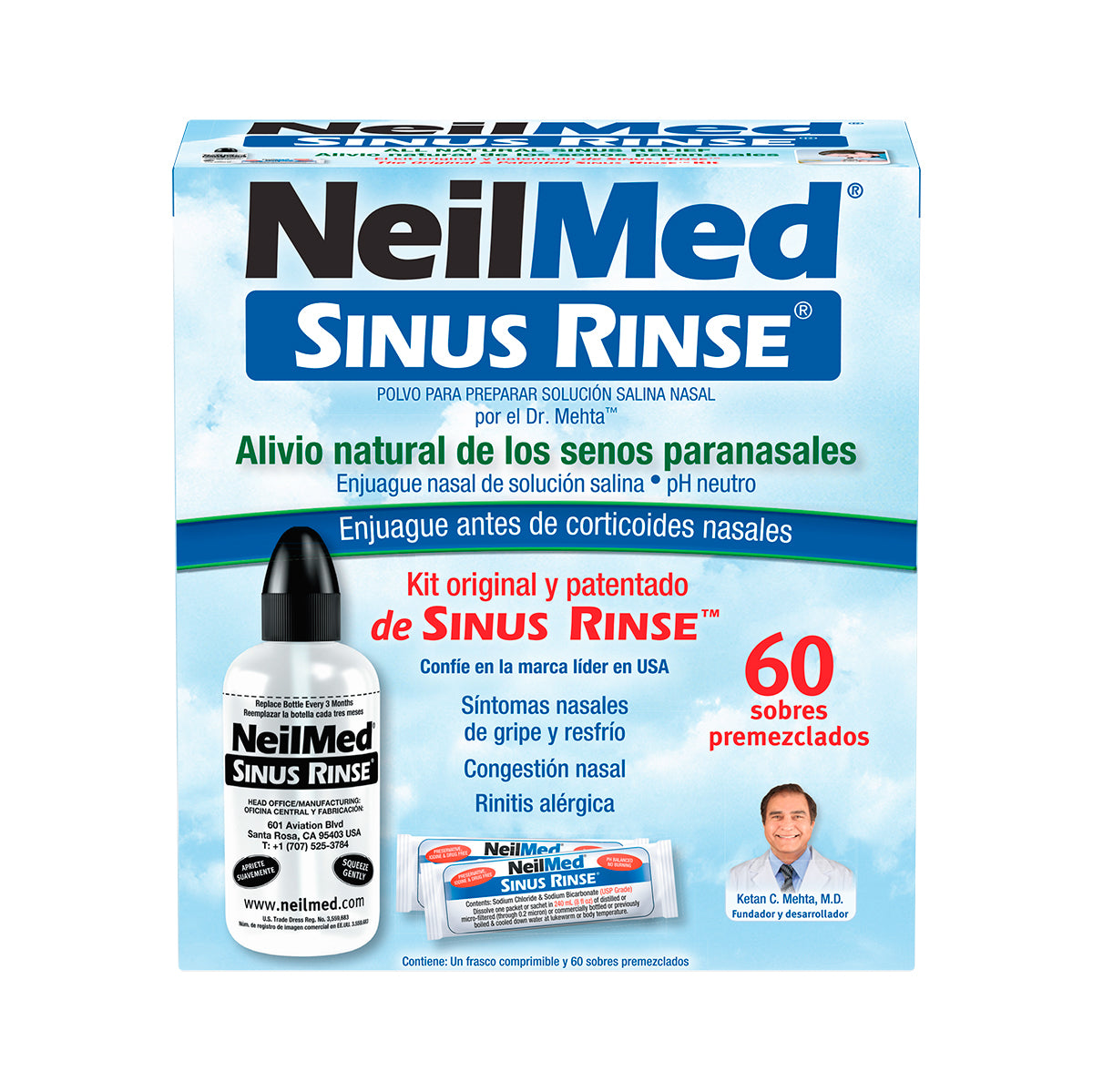 NEILMED SINUS RINSE 60 SOBRES