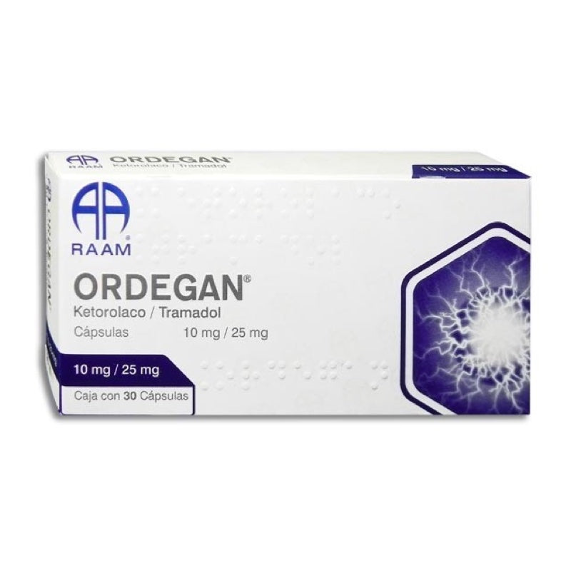 ORDEGAN 30 CAP 10/25MG   RAAM