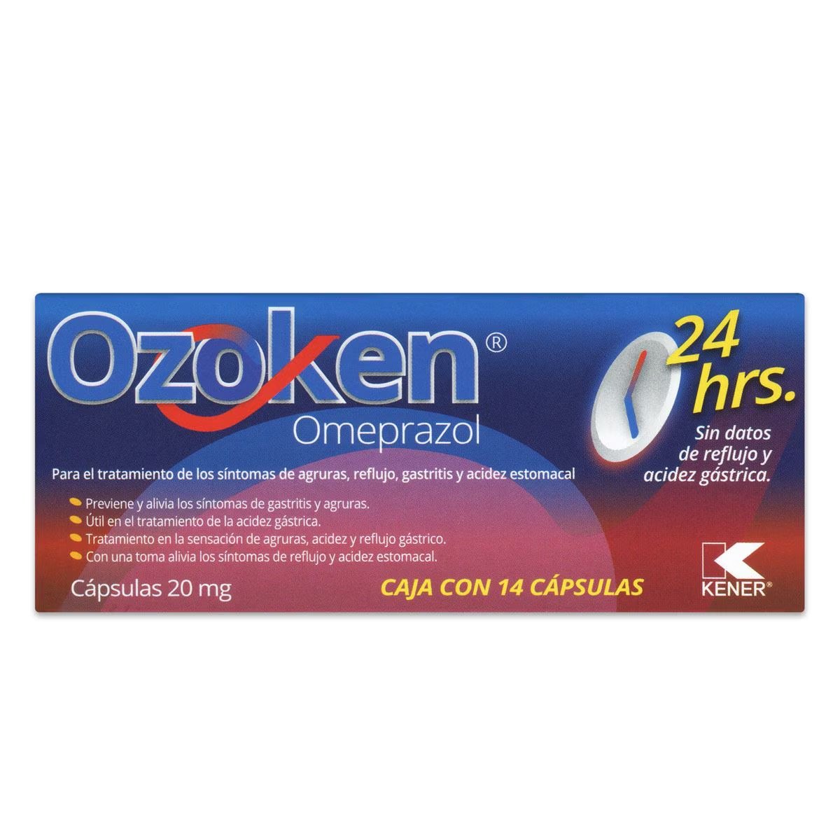 OZOKEN 14 CAPS 20 MG