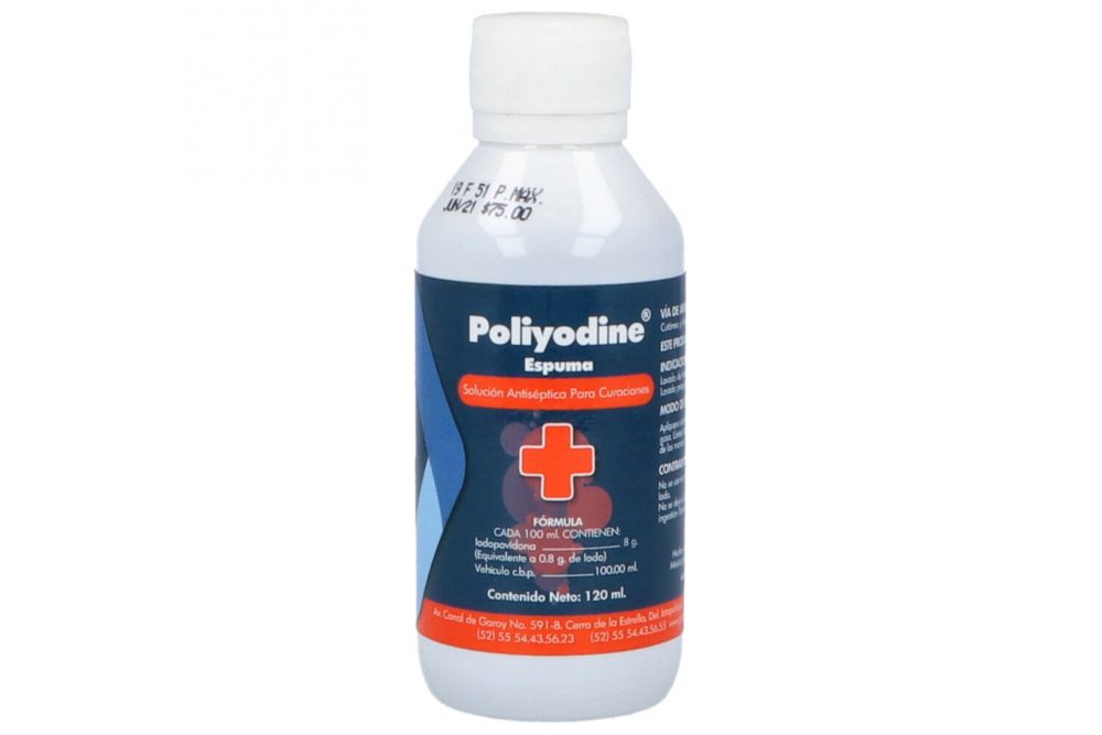 POLIYODINE 11G/100ML SOL 120 ML