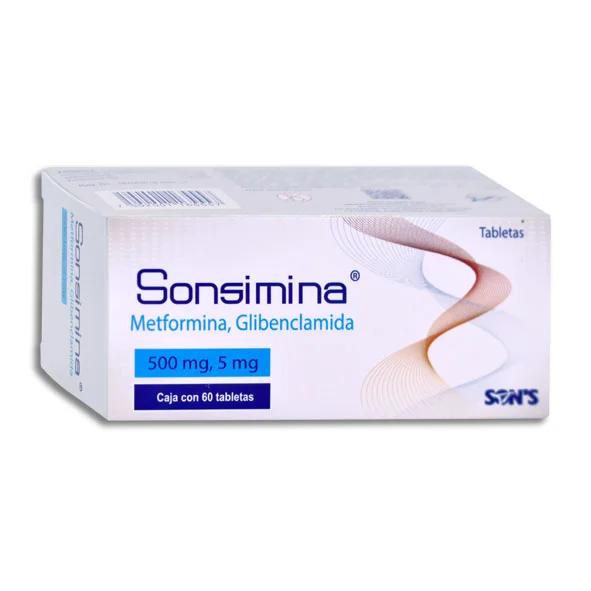 SONSIMINA 60 TAB 500/5 MG