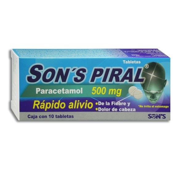 SONS PIRAL 10 TAB 500 MG