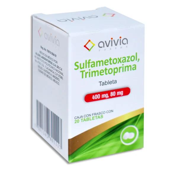 SULFAMETOXAZOL TRIMETOPRIMA 20 TAB 400/80MG  AVIVIA