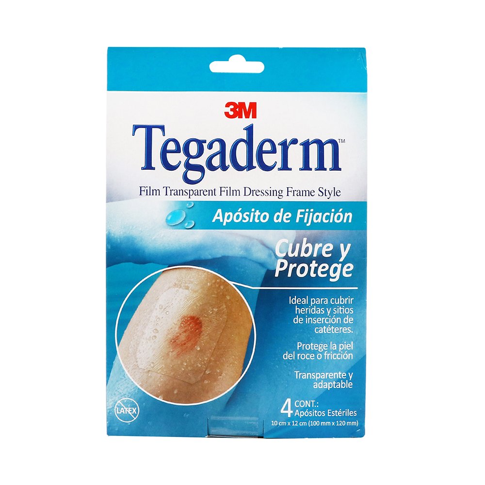 TEGADERM APOSITO 10X12CM 4PZS