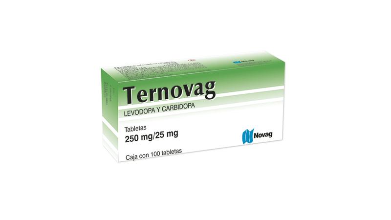 TERNOVAG 100 TAB 250 MG/25 MG