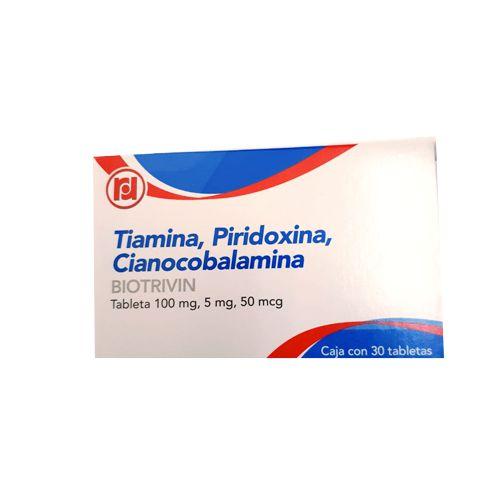 TIAMINA,PIRIDO,CIANO 30 TAB  100/5MG/5MC
