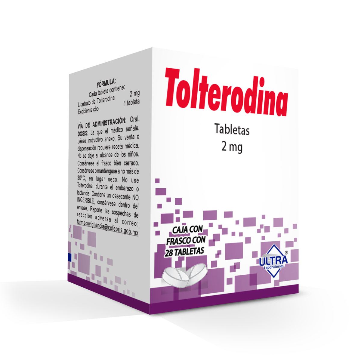 TOLTERODINA 2 MG FCO 28 TAB LGEN