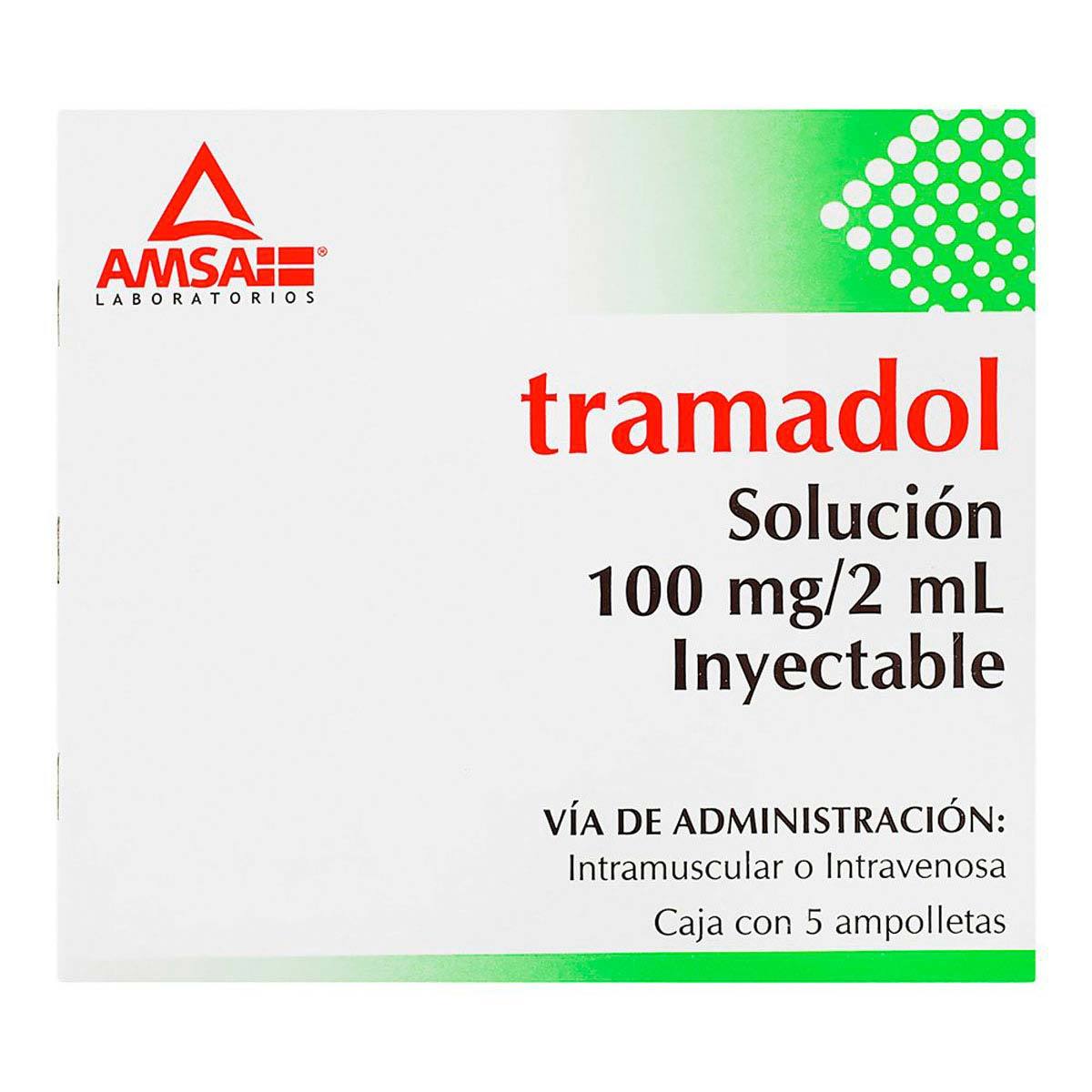 TRAMADOL 5 AMP 100MG  AMSA