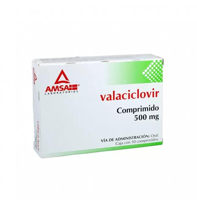 VALACICLOVIR 10 COMP 500MG  AMSA