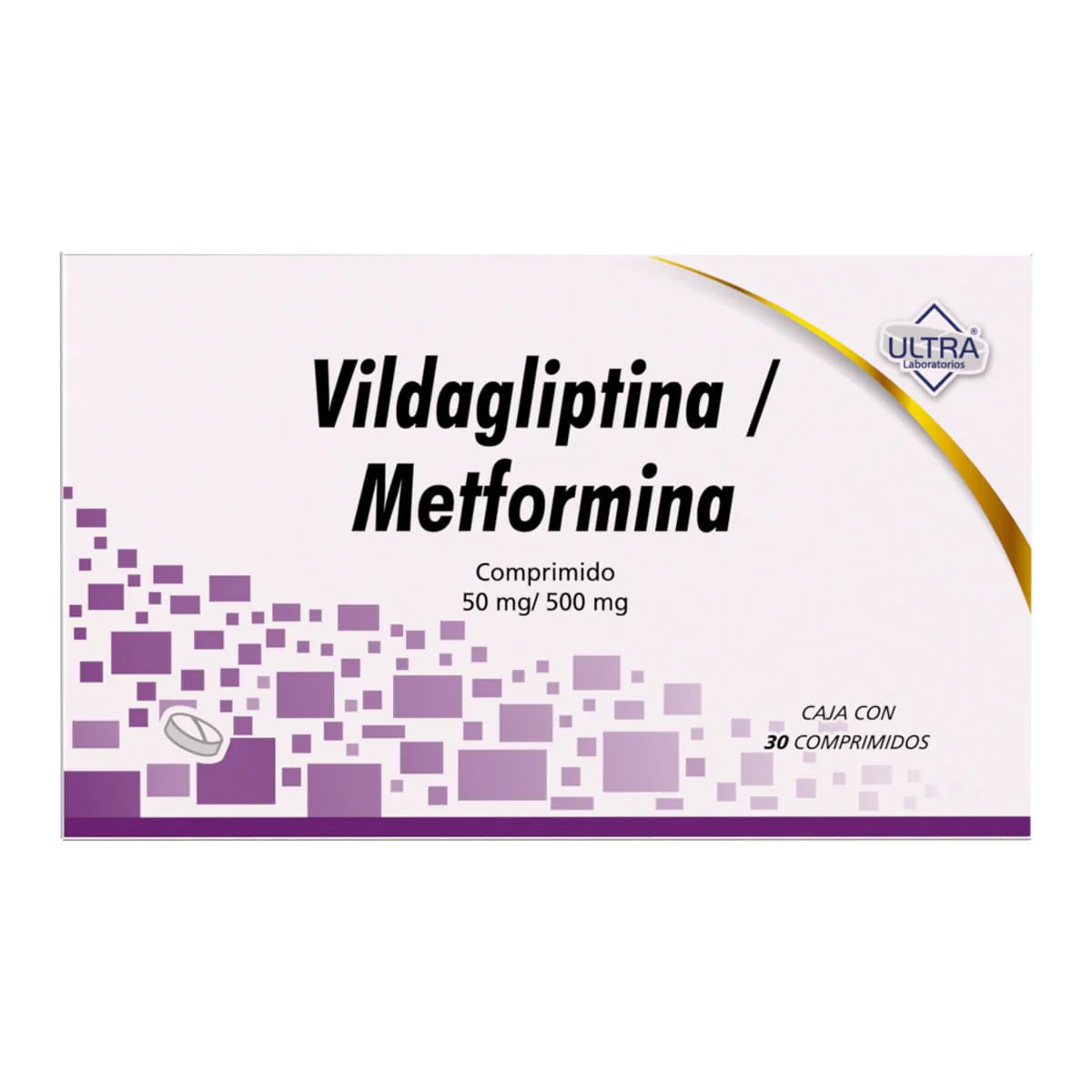 VILDAGLIPTINA METFOR 30 COMP 50MG/500MG