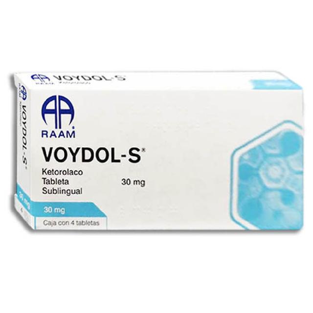 VOYDOL S 4 TAB SUBLINGUALES 30 MG