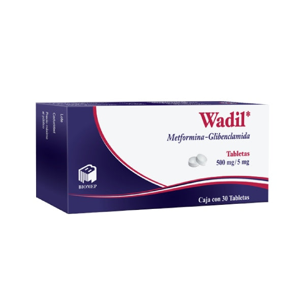 WADIL 30 TAB 500/5 MG