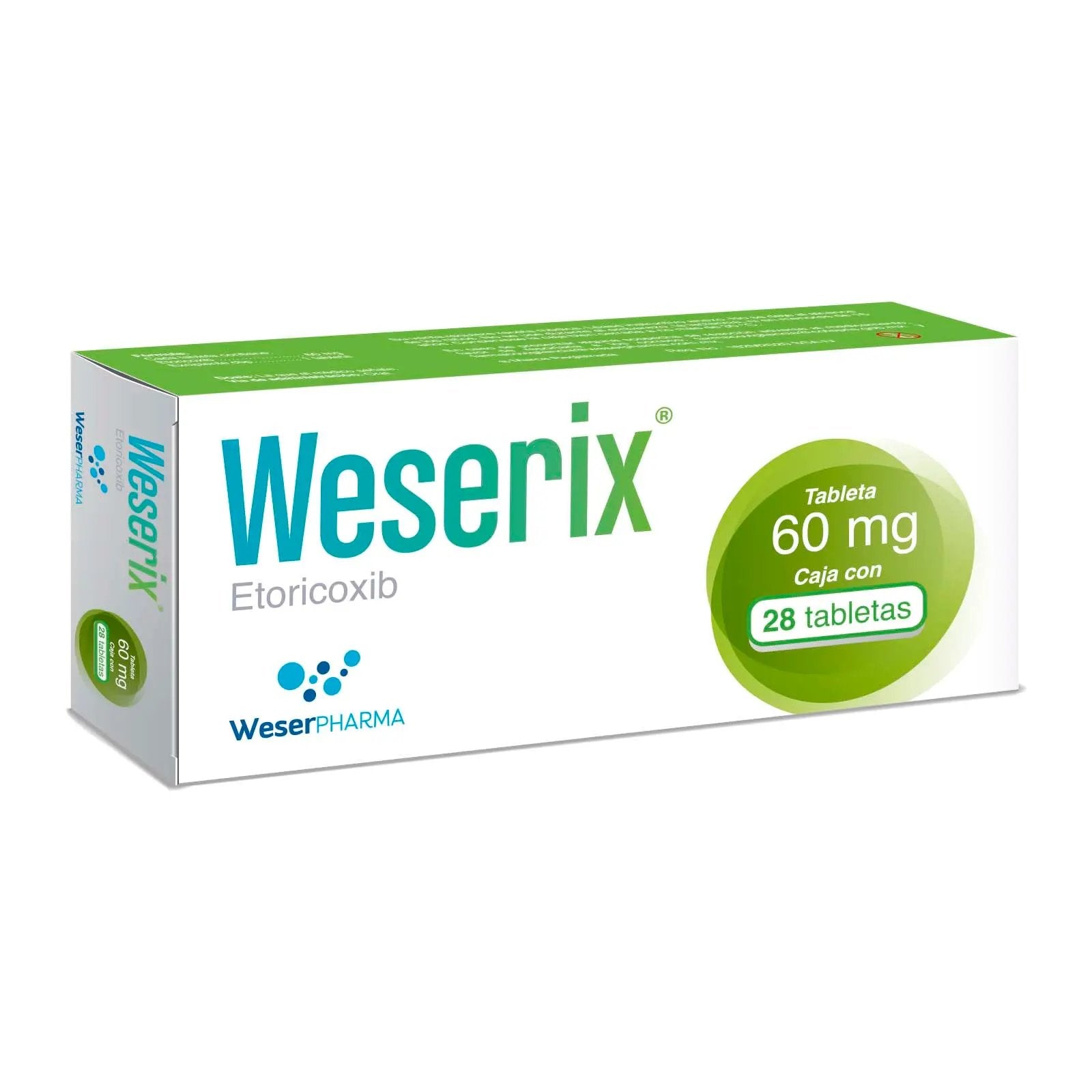 WESERIX 60 MG 28 TAB