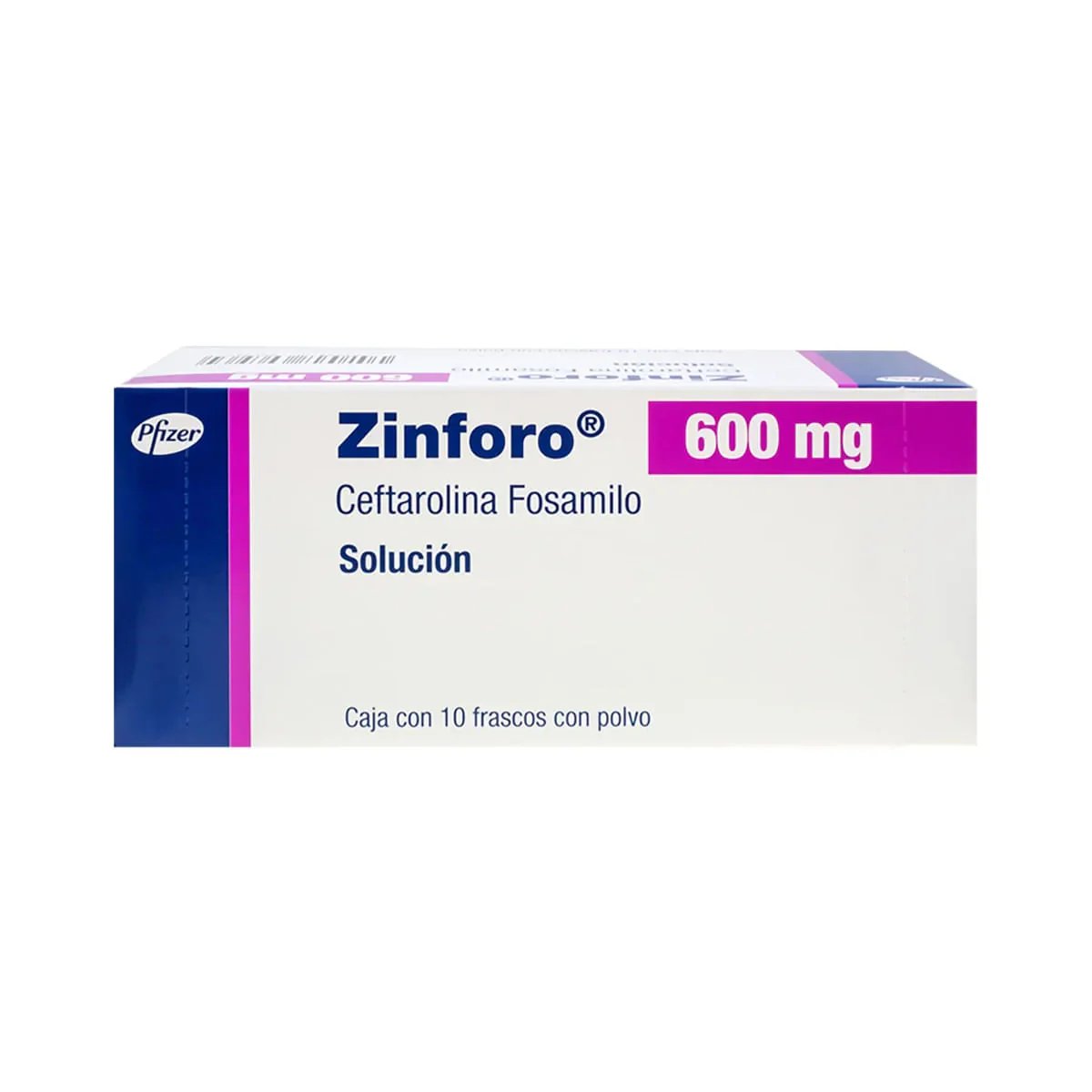 ZINFORO 600MG SOL PVO C/10 AMP
