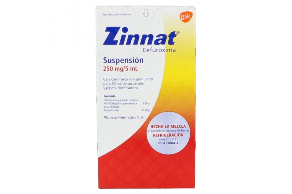 ZINNAT 250 MG 50 ML SUSP
