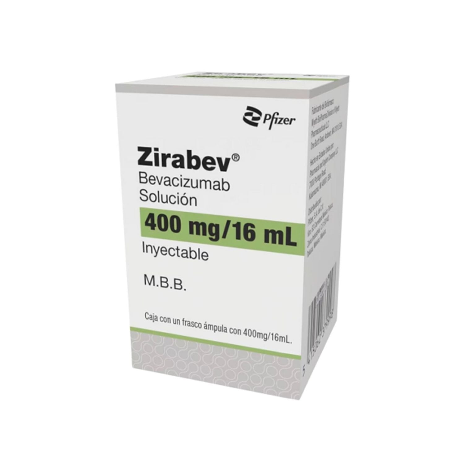 ZIRABEV 400MG SOL INY F.A. 16 ML