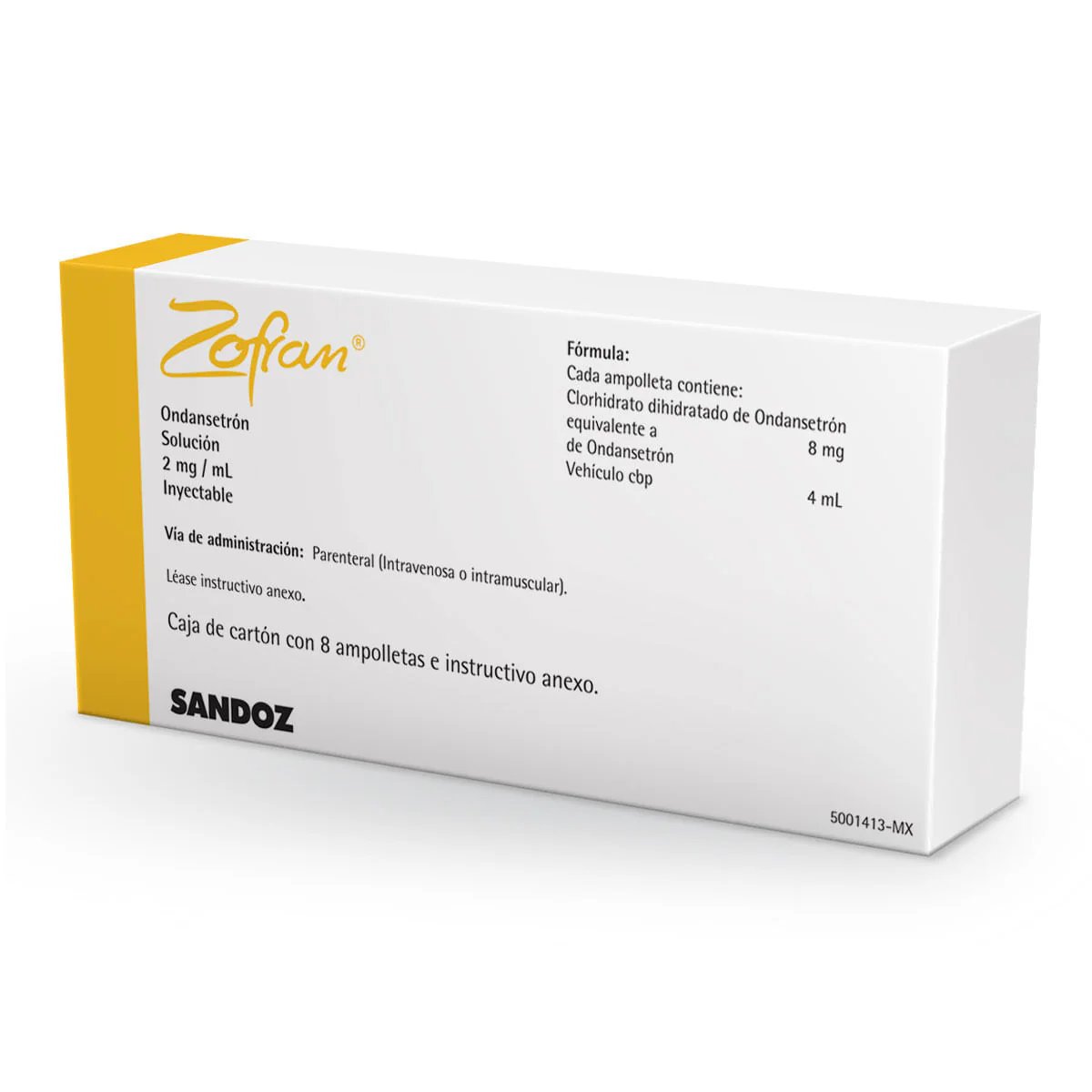 ZOFRAN 8 MG SOL INY 8 AMP 4 ML