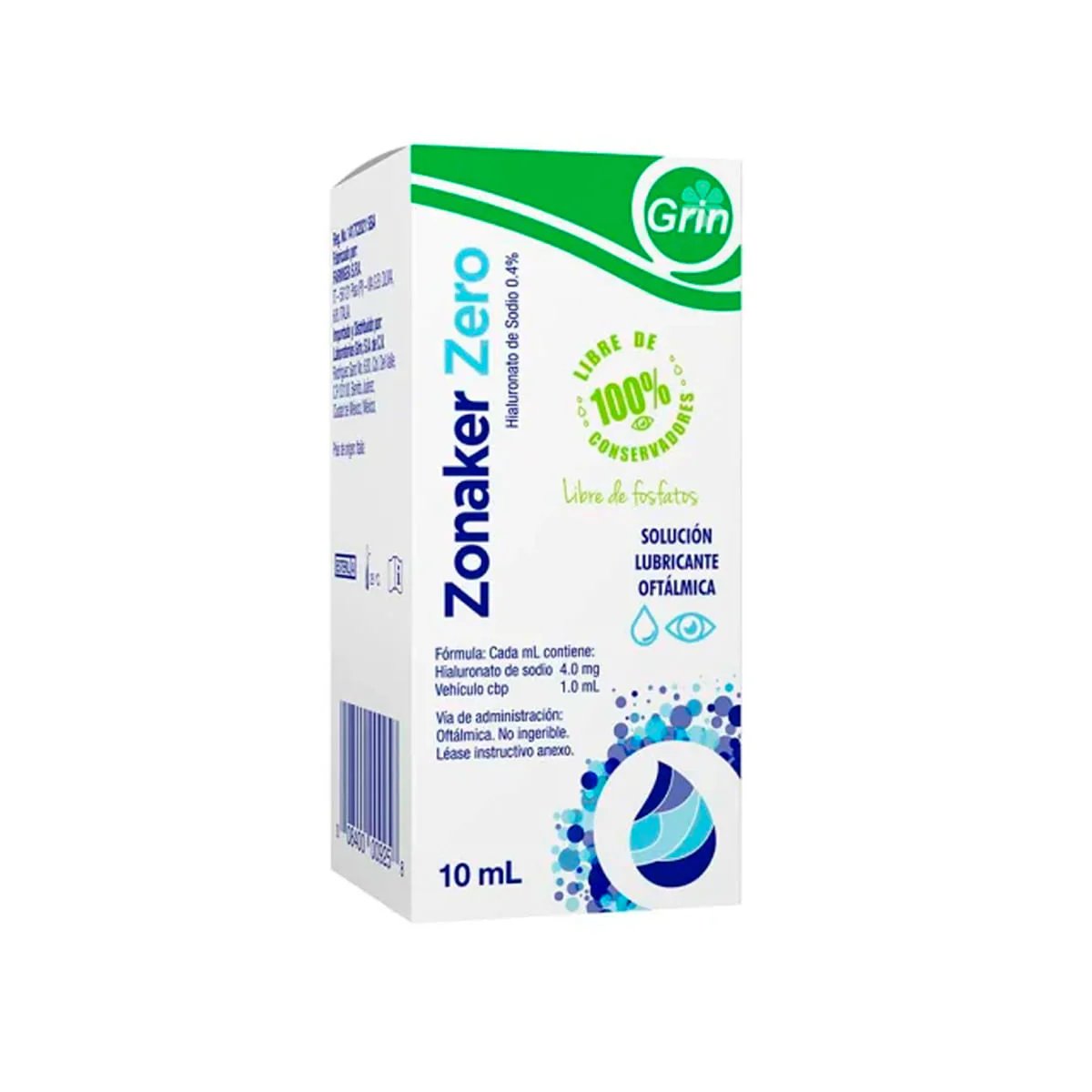 ZONAKER ZERO 0.4% SOL OFTAL 10ML