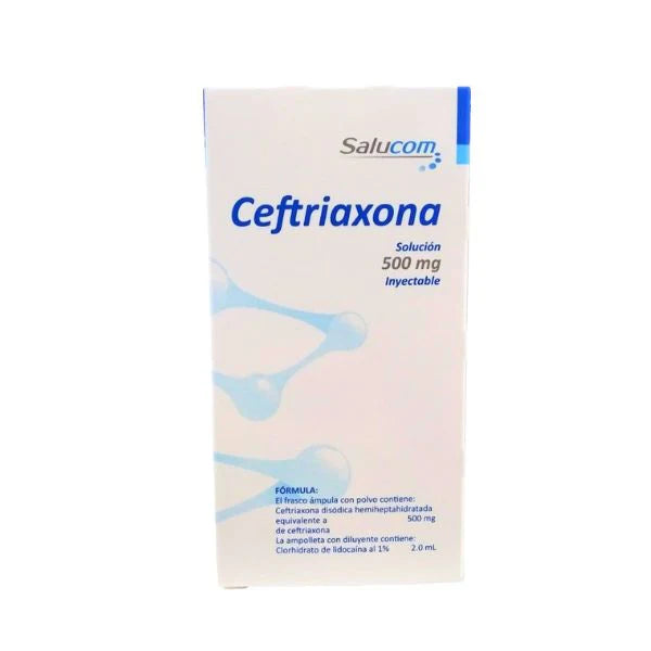 CEFTRIAXONA 500MG AMP 2ML  SALUCOM