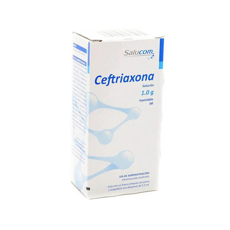 SM CEFTRIAXONA 1G 1FAMP D/10ML SIIV STD