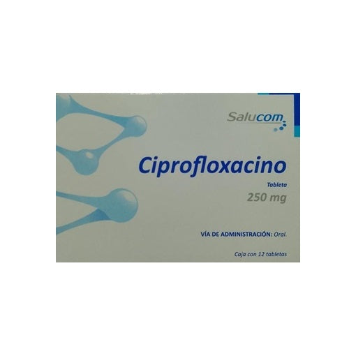 SM CIPROFLOXACINO 250MG C/12TAB