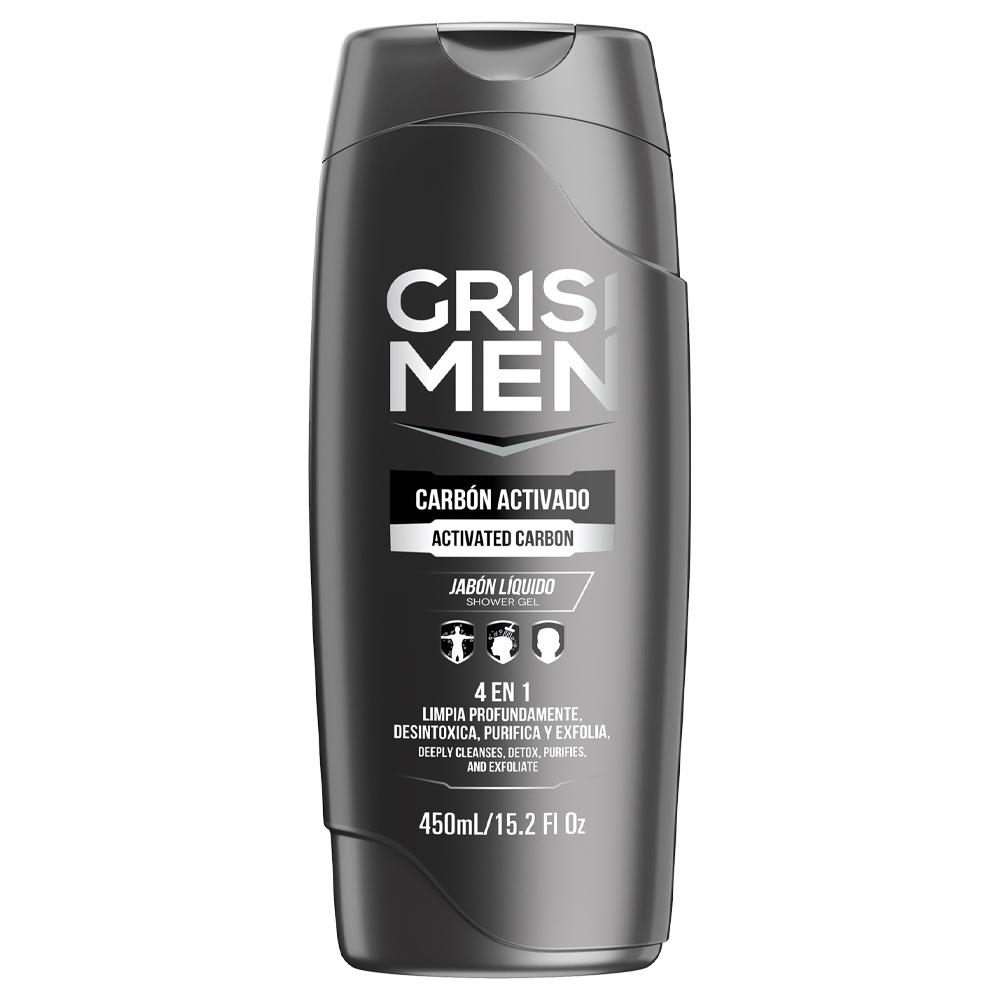 GRISI MEN SHOWER GEL CARBON ACTIVADO 450ML