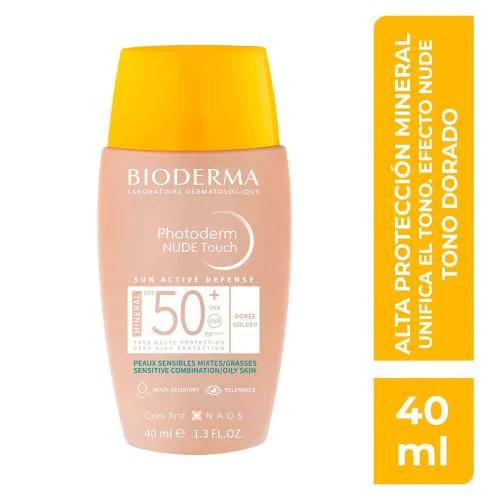 BIODERMA PHOTODERM NUDE DORADO SPF 50 40ML