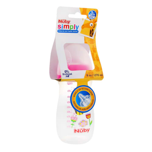 BIB NUBY DECORADO +3M 9OZ 270ML