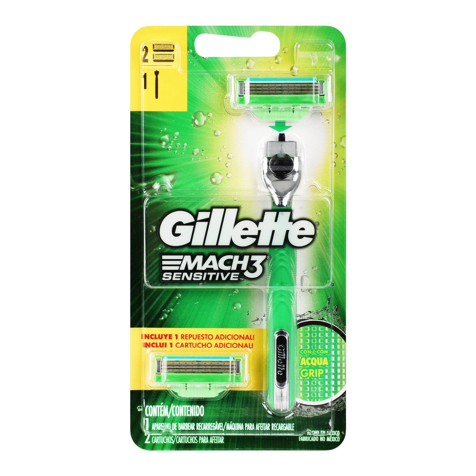 GILLETTE MAQ AQUAGRIP + CART