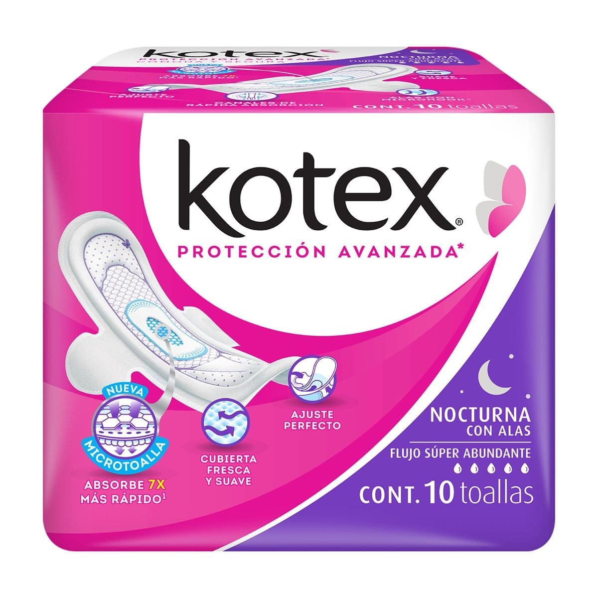 KOTEX NOCTURNA C ALAS C10