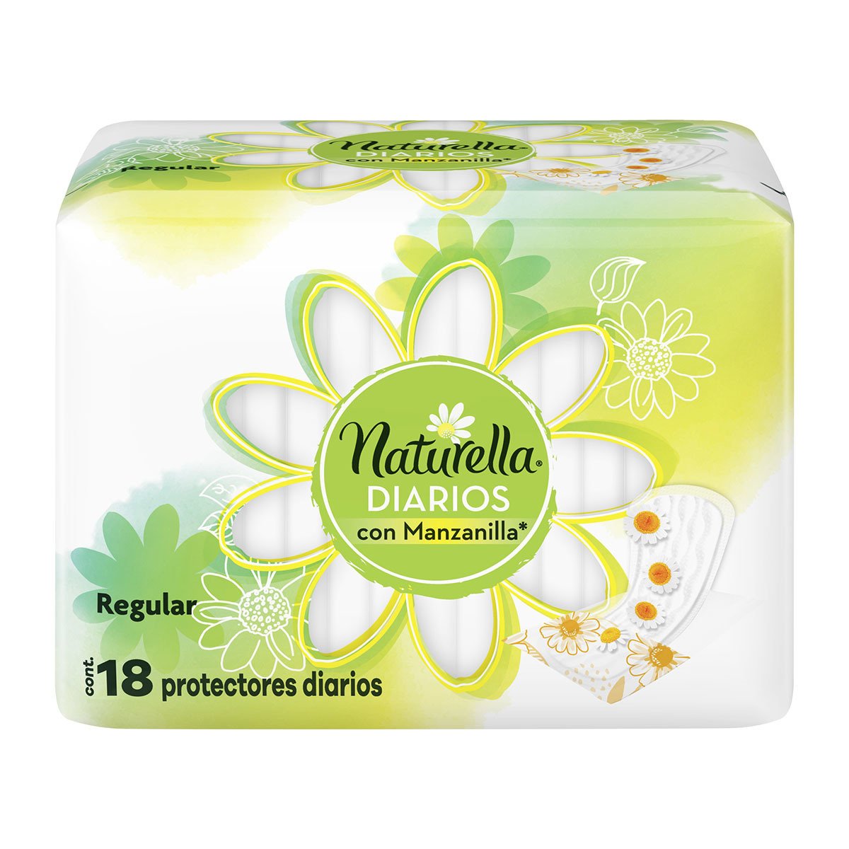 NATURELLA PROT DIARIO MANZ REGULAR 18 PZAS