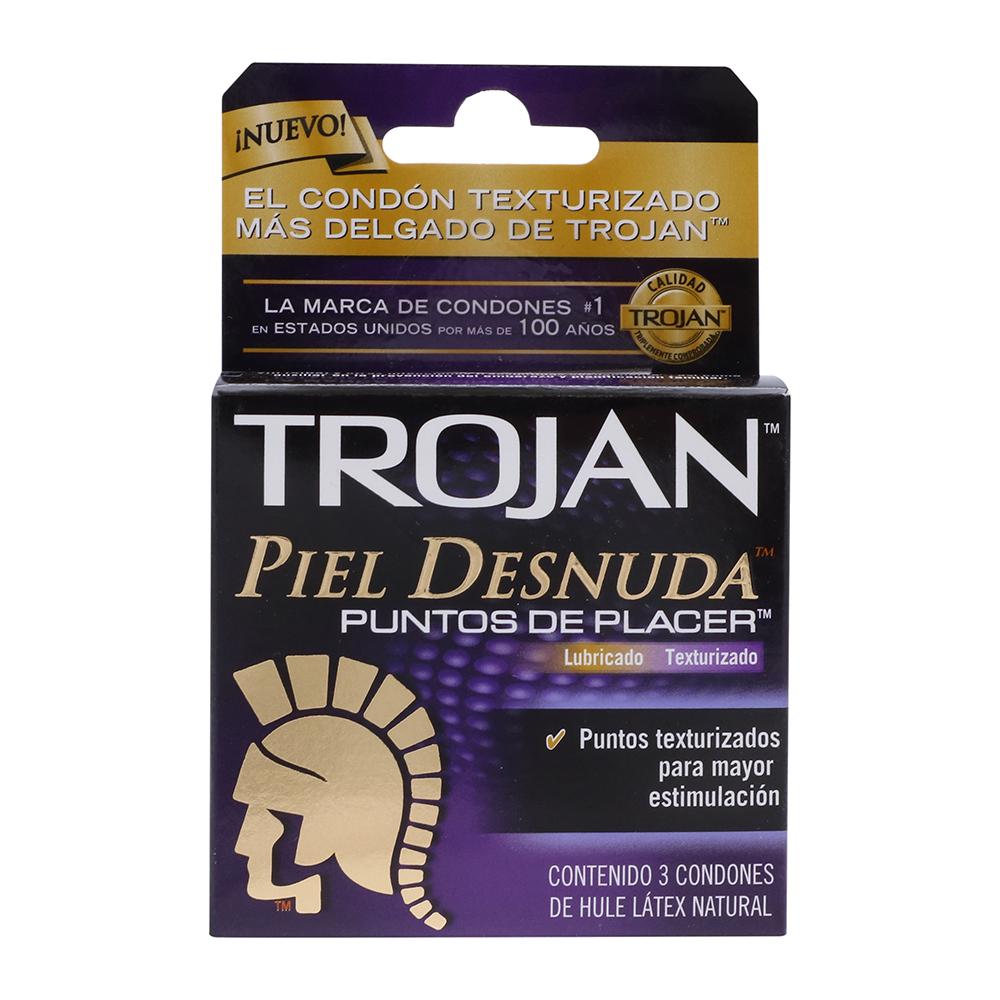 TROJAN PIEL DESN PUNTOS D