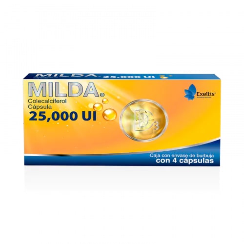 MILDA 4 CAP 25;000 UI