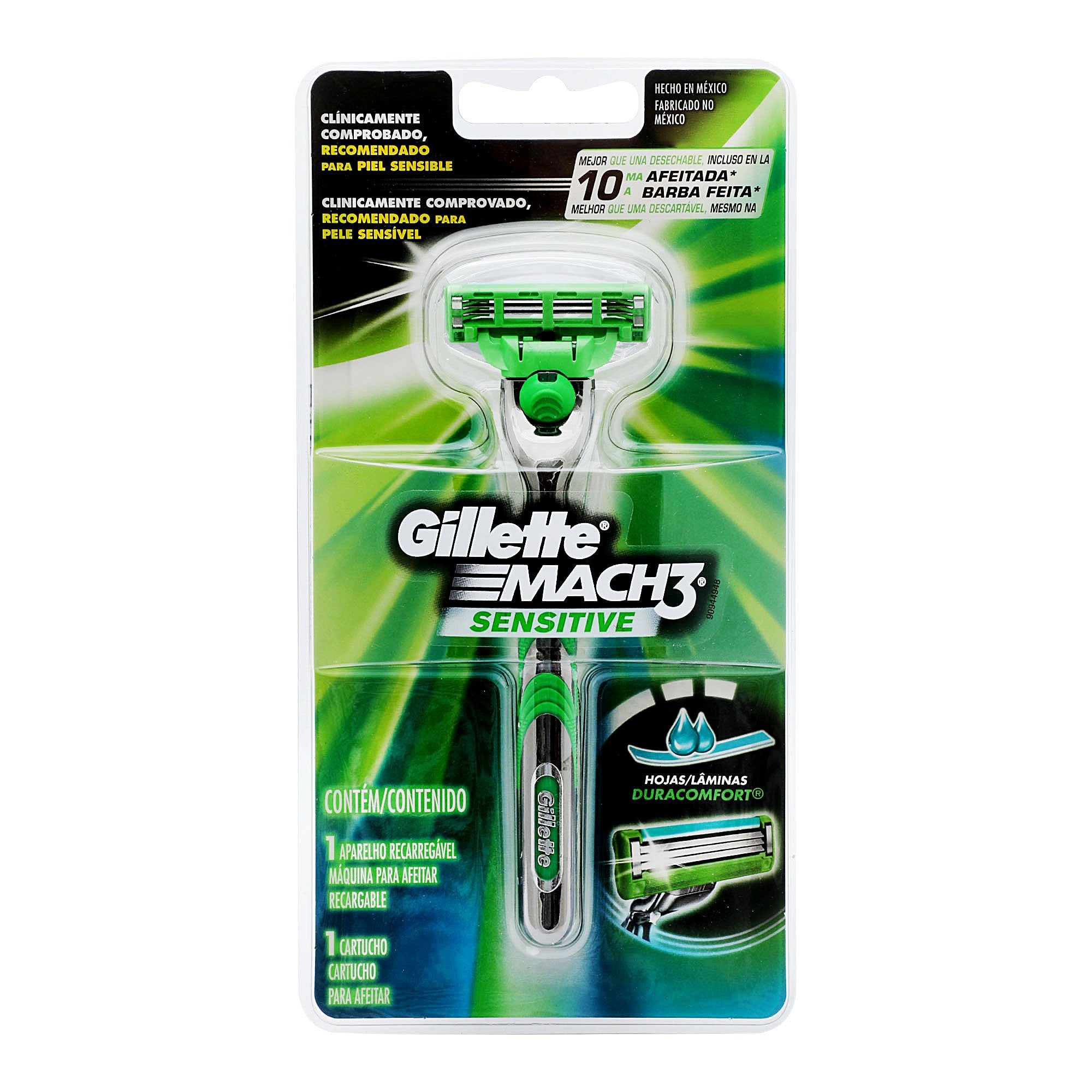 GILLETTE MACH 3 SENSITIVE MAQ