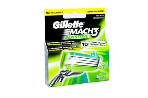 GILLETTE MACH 3 SENSITIVE CART C2