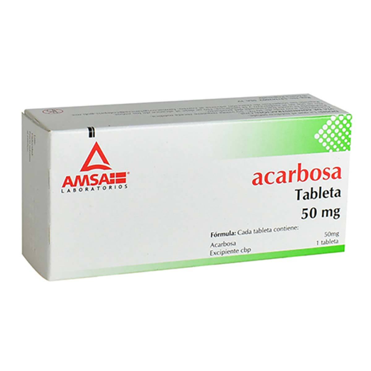 ACARBOSA 30 TAB 50MG  AMSA