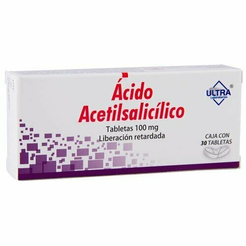 ACIDO ACETILSALICILICO 30 TAB 100MG  ULTRA