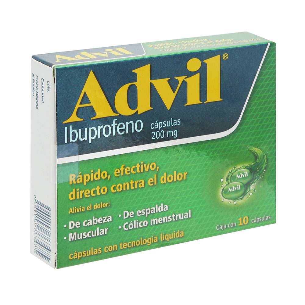 ADVIL FASTGEL 10 CAP 200MG