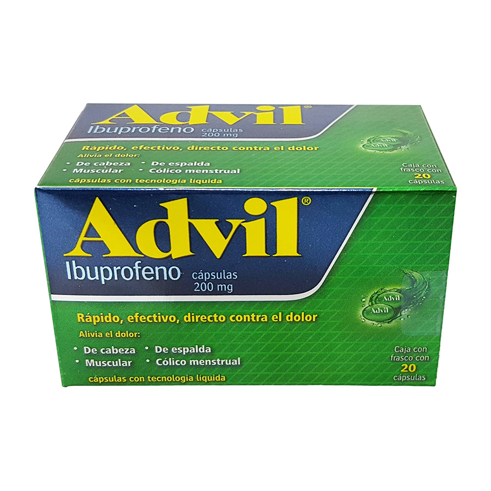 ADVIL FASTGEL 20 CAP 200MG