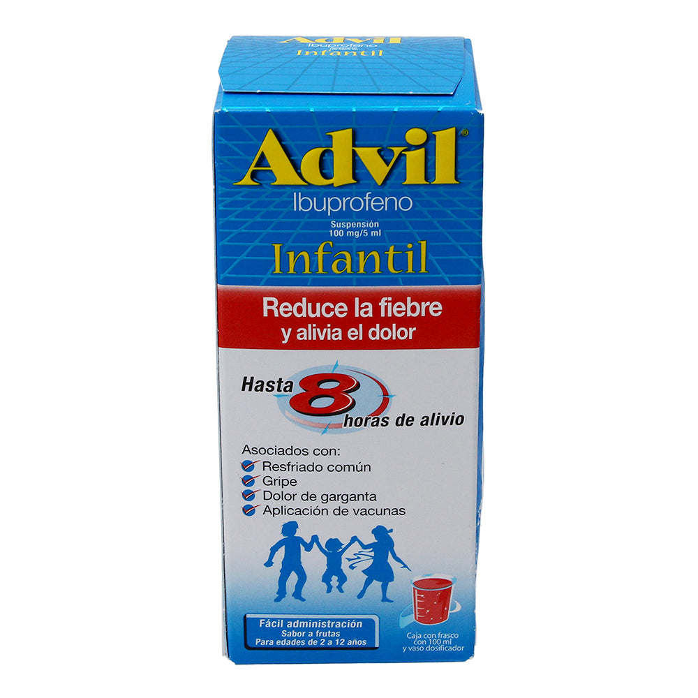 ADVIL INFANTIL 100MG 5ML SUSP 100ML