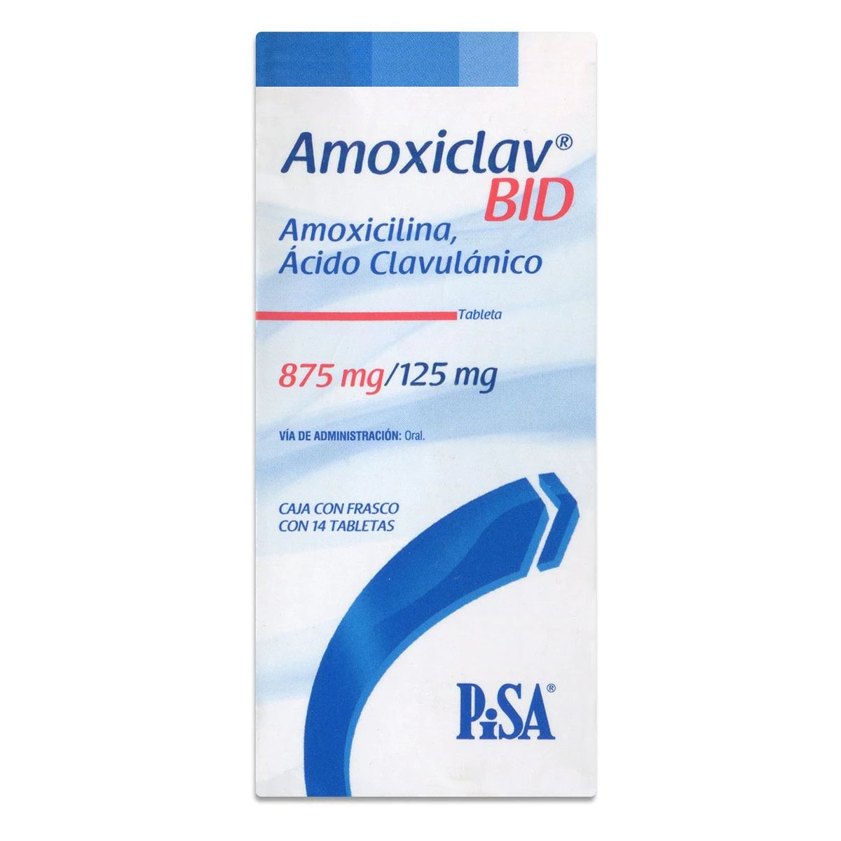 AMOXICLAV BID 14 TAB 875MG