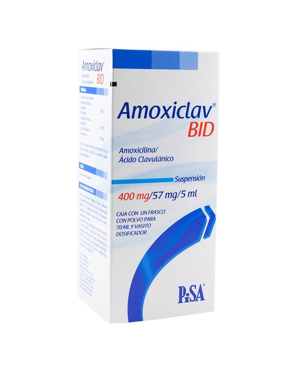 AMOXICLAV BID SUSP 400MG/70MG