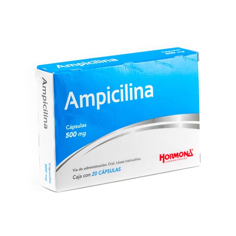 AMPICILINA 20 CAP 500MG HORMONA